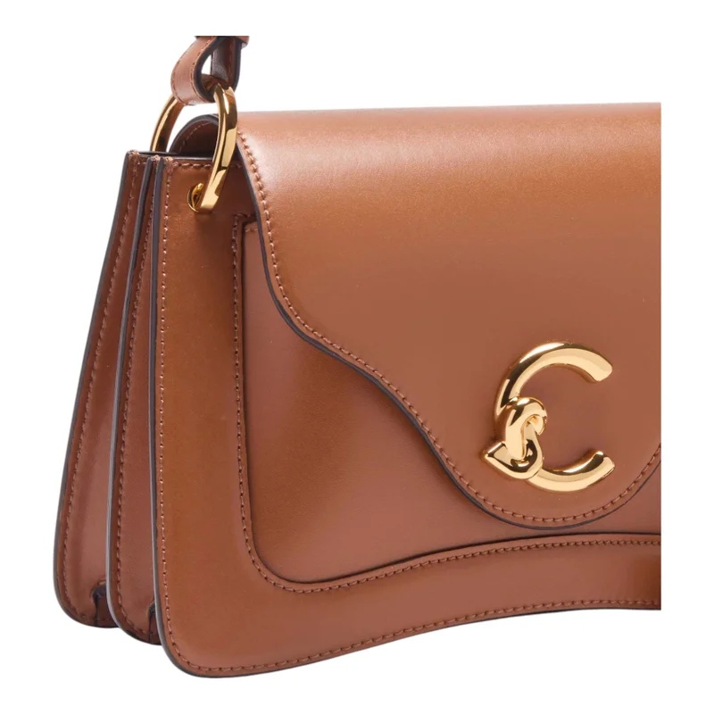 COCCINELLE Brown C-Me Calf Top Handle Bag Small for Women | Best Price UAE